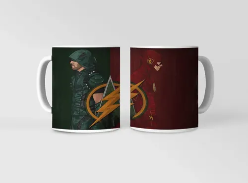 Taza Flash Y Arrow - Secretos Al Calor Blanco