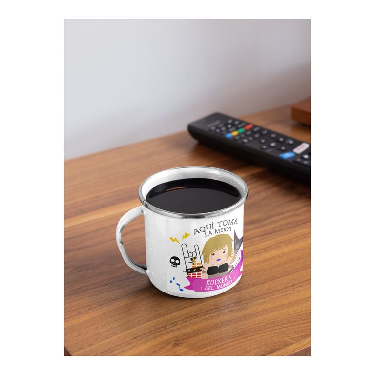 Taza Enlozada Mejor Roquera - Acordes de Poder