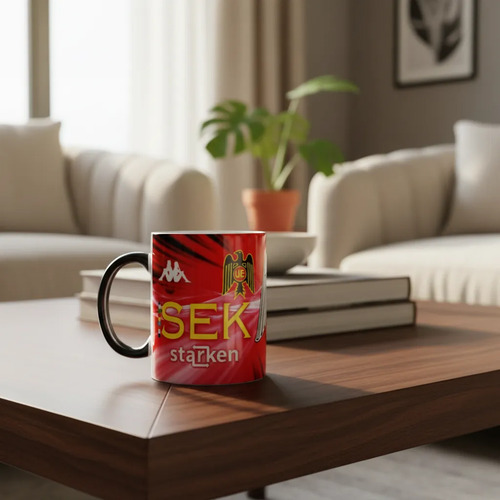 Taza Mágica Unión Española - Futbol Chileno Negro Fútbol