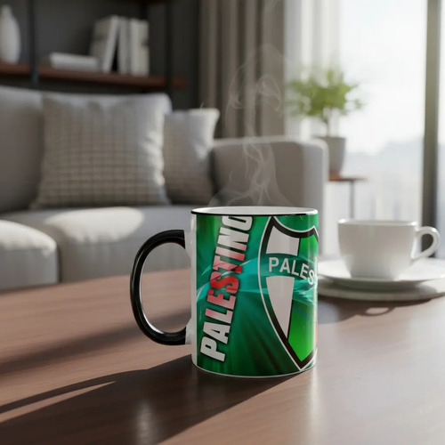 Taza Mágica Club Deportivo Palestino - Futbol Chileno Negro Club Deportivo