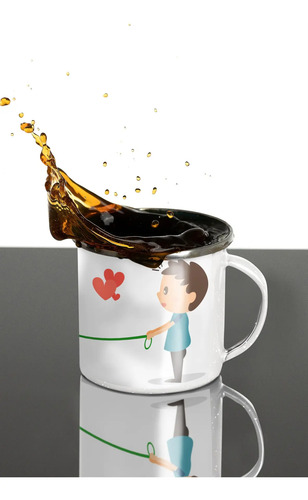 Taza Enlozada El Amor Es Uno - Unión Inquebrantable Blanco Regalo El Amor Es Uno