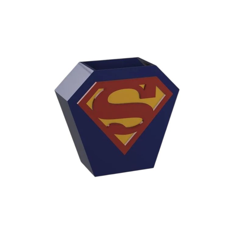 Lapicero Superman Porta Lápices Escritorio Decorativo