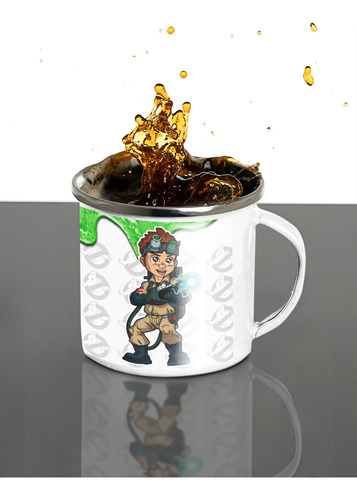 Taza Enlozada Con Ray Stantz En La Lucha Fantasmal Blanco Regalo Ray Stantz