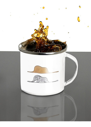 Taza Enlozada El Principito - Encuentros En El Cosmos Blanco Encuentros En El