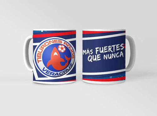 Taza Veracruz Marea Roja - Futbol Mexicano Blanco