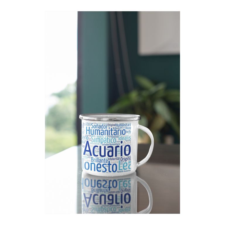 Taza Enlozada Acuario - Libertad y Fraternidad