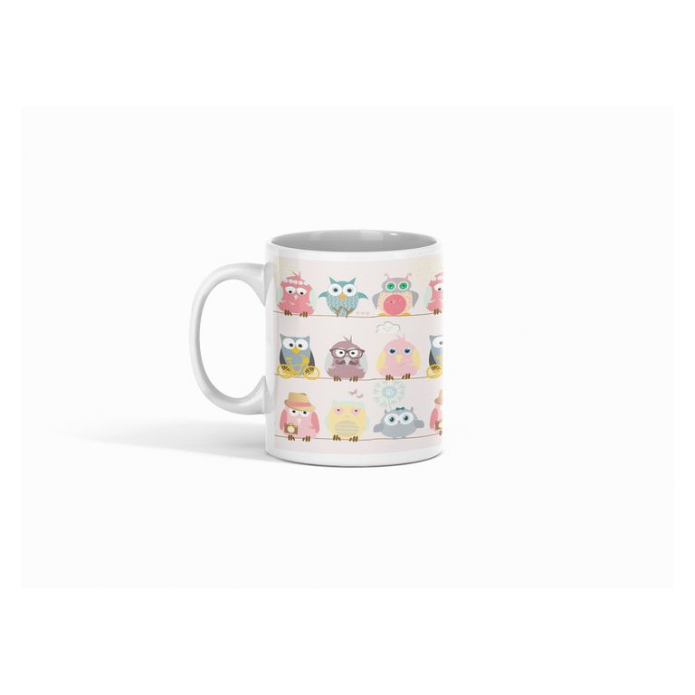 Taza Búhos Mandala - Patrones que Despiertan