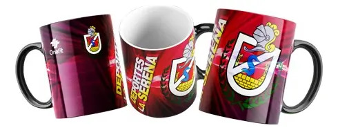 Taza Mágica Club De Deportes La Serena - Futbol Chileno Negro Fútbol