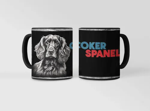 Taza Mágica Mascota Cocker Spaniel Dulzura Y Vivacidad Negro Mascota