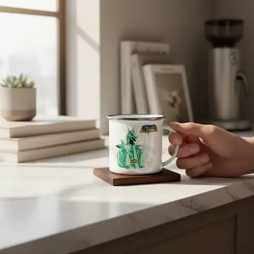Taza Enlozada Shiryu De Dragón - Sabiduría Del Guerrero Blanco