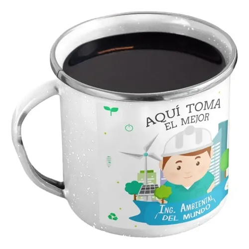 Taza Enlozada Ing. Ambiental - Sostenibilidad Y Sorbos
