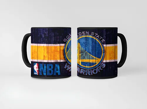 Taza Mágica Golden State Warriors - Nba Negro Nba