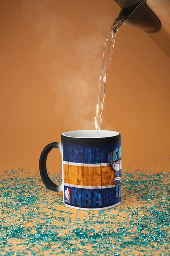 Taza Mágica New Orleans Hornets - Nba Negro Nba