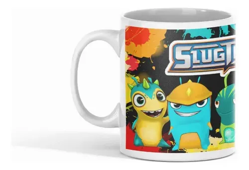Taza Slugterra - Descubre Slugs Al Calentar Bajoterra Blanco