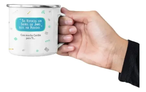 Taza Enlozada Secretario - Ordenando El Día Con Café Blanco