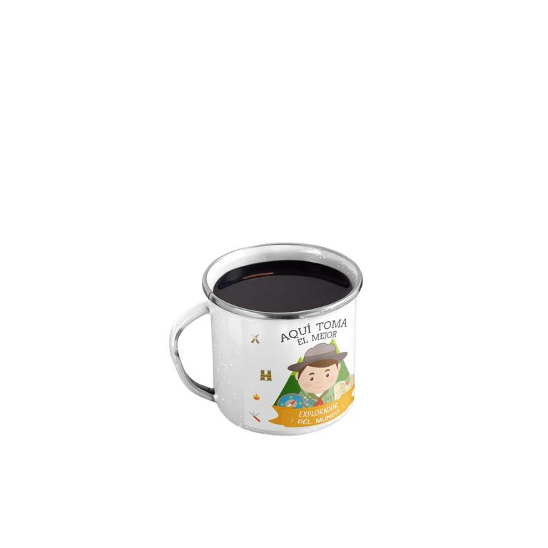 Taza Enlozada Scout - Aventuras y Naturaleza H