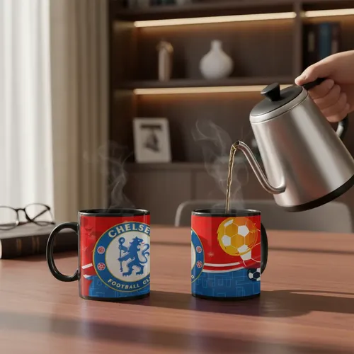 Taza Magica Club Chelsea Futbol Ingles The Blues Londres Negro Fútbol