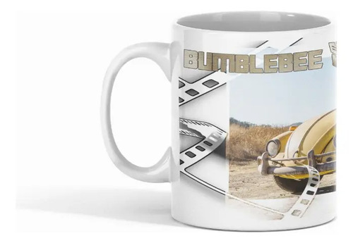 Taza Autobot Transformers - Descubre A Bumblebee Blanco