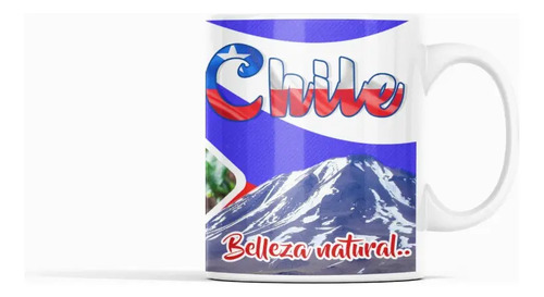 Taza Naturaleza Chilena - De Copihue A Cordillera Blanco