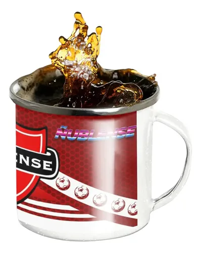 Taza Lechero Enlozado Club Deportivo Ñublense Fútbol Chile Blanco Regalo Club