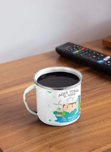 Taza Enlozada Ing. Ambiental - Sostenibilidad Y Sorbos