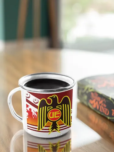 Taza Lechero Enlozado Deporte Unión Española Fútbol Chileno Blanco Regalo