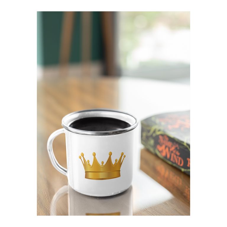 Taza Enlozada King - Reinado y Majestad