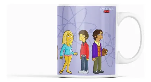 Taza The Big Bang Theory - Ecuaciones De La Amistad Blanco