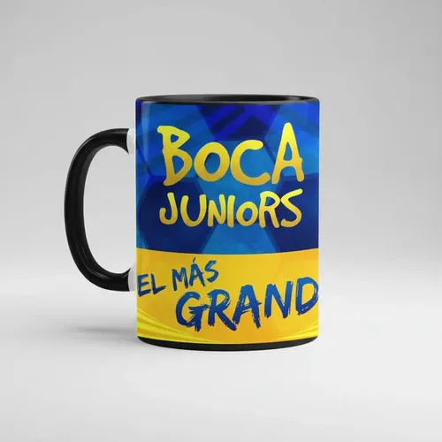 Taza Equipo Fútbol Argentino Boca Juniors Orgullo Azul Oro Negro