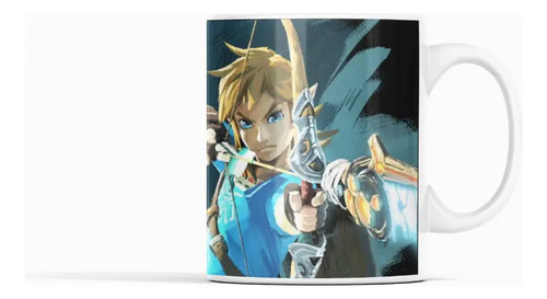 Taza Link - Héroe Del Tiempo Zelda Blanco