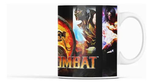 Taza Mortal Kombat Fatalities Revelados Blanco