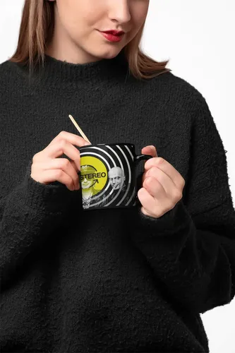 Taza Mágica De Soda Stereo Gustavo Cerati- Bandas De Rock 02 Negro Soda Stereo