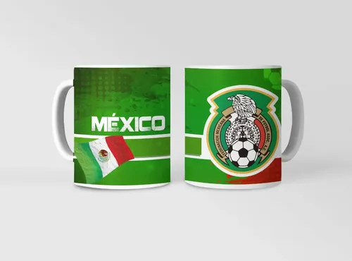 Taza Selección De México Verde Eterna - Futbol Mexicano Blanco