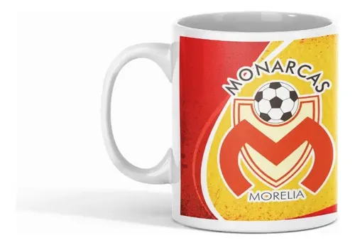 Taza Morelia Vuelo Monarquía - Futbol Mexicano Blanco