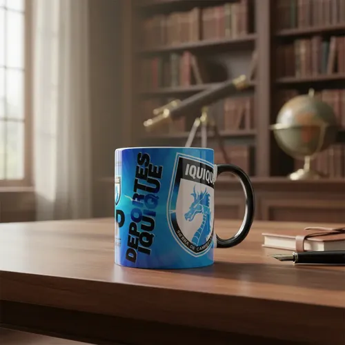 Taza Mágica Club De Deportes Iquique - Futbol Chileno Negro Fútbol