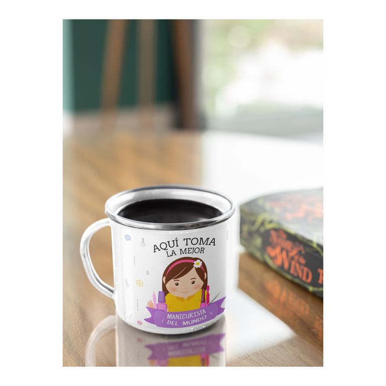 Taza Enlozada Diseños y Café - Días de Manicurista
