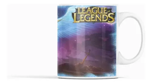 Taza League Of Legends - Batallas De Héroes Blanco