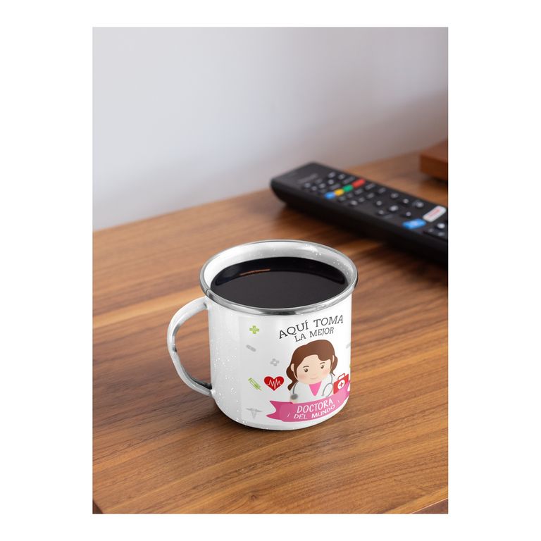 Taza Enlozada Salva Vidas Toma Café - Doctora