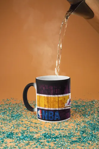 Taza Mágica De Los Angeles Laikers - Nba Negro Fútbol