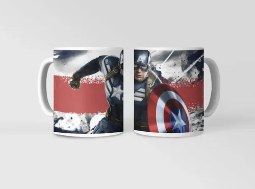 Taza Steve Rogers - Capitan America Blanco