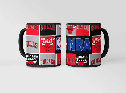 Taza Mágica Chicago Bulls Jordán - Nba 03 Negro Nba