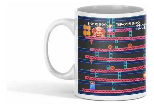 Taza Donkey Kong - Rescate En Las Alturas Blanco