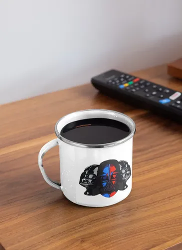 Taza Enlozada Darth Vader - Poder Del Lado Oscuro Blanco Regalo Darth Vader