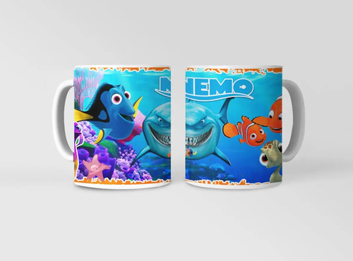 Taza Descubre El Océano Con Nemo Y Dory Blanco