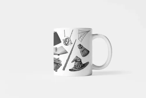 Taza Harry Potter Con Frase Es Leviosa Blanco