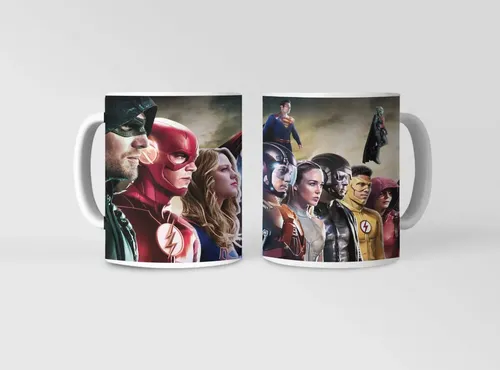 Taza Liga De La Justicia - Héroes Unidos Revelados Blanco