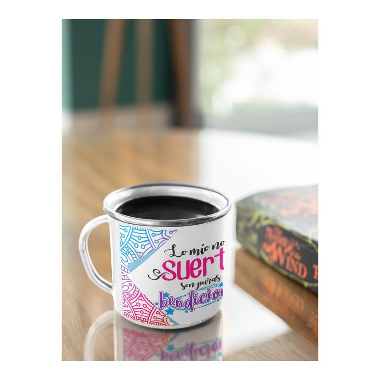 Taza Enlozada Momentos de Paz y Bendición