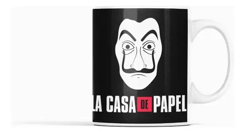 Taza La Casa De Papel - Estrategias De Escape Blanco