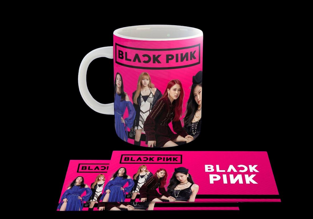 Taza Ceramica 11oz K-Pop Insp Blackpink Hot Pink
