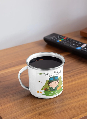 Taza Enlozada Militar - Disciplina Y Determinación
